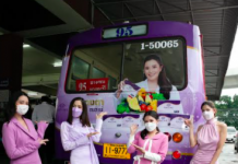 สุดปัง “พิ้งกี้-น้ำหวาน-โม” แท็คทีม “เรติเน่” เปิดคาราวานรถเมล์ ห่วงใยทุกสายตาคนไทย