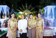 งดงาม! กานต์-การตูน นางเอกละครช่อง 7 น้อมรำถวาย อัญเชิญเทวดาประทานพร สร้างสถานปฏิบัติธรรมมูลนิธิสุบินนิมิต