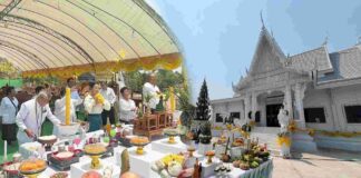 “มาดามแบมแบม- ครอบครัว” ร่วมบุญใหญ่ ทอดผ้าป่าสมโภชศาลาการเปรียญ “โฆสปัญโญ” วัดบ้านโคกลี่ มหาสารคาม ยอดปัจจัยกว่า 3.1 ล้านบาท