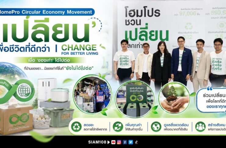 HomePro Circular Economy Movement ‘เปลี่ยน’ เพื่อชีวิตที่ดีกว่า | CHANGE FOR BETTER LIVING เมื่อ ‘ของเก่า’ ได้ไปต่อ ที่บ้านของเรา… มีของเก่ากี่ชิ้นที่ “ยังไม่ได้ไปต่อ”