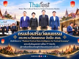 กรมส่งเสริมวัฒนธรรม กระทรวงวัฒนธรรม จับมือ สจล. เปิดตัวโครงการ “Thailand Festival Data Intelligence for Festival Economy” ยกระดับข้อมูลเทศกาลไทย 77 จังหวัด สู่การขับเคลื่อนเศรษฐกิจวัฒนธรรมอย่างยั่งยืน