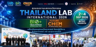 Thailand LAB INTERNATIONAL 2026, Bio+ HealthTech INTERNATIONAL 2026 และ FutureCHEM INTERNATIONAL 2026 เปิดฉากอย่างเป็นทางการ ณ BITEC กรุงเทพฯ ผนึกกำลังอุตสาหกรรมห้องปฏิบัติการ เทคโนโลยีชีวภาพ และเคมี ภายใต้แนวคิด “ASEAN Scientific Innovation Ecosystem”