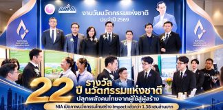 22 ปี “รางวัลนวัตกรรมแห่งชาติ” ปลุกพลังคนไทยจากผู้ใช้สู่ผู้สร้าง NIA เปิดภาพนวัตกรรมไทยสร้าง Impact แล้วกว่า 1.38 แสนล้านบาท พร้อมเร่งเครื่องสู่ Innovation Nation